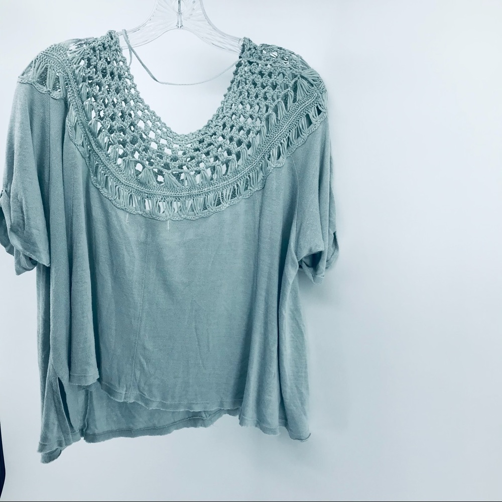Free People short sleeve knit top